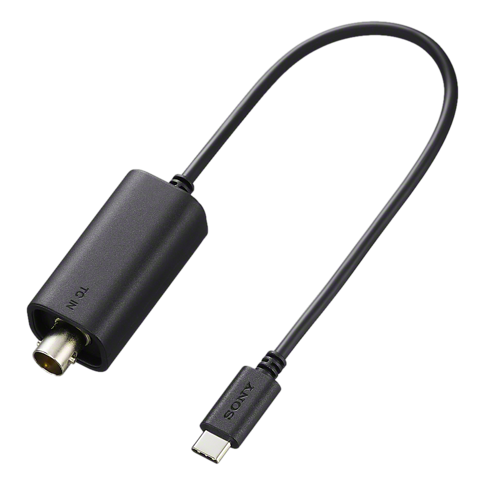 Sony VMC-BNCU1 timecode adapter cable, BNC to USB Type-C for the FX5