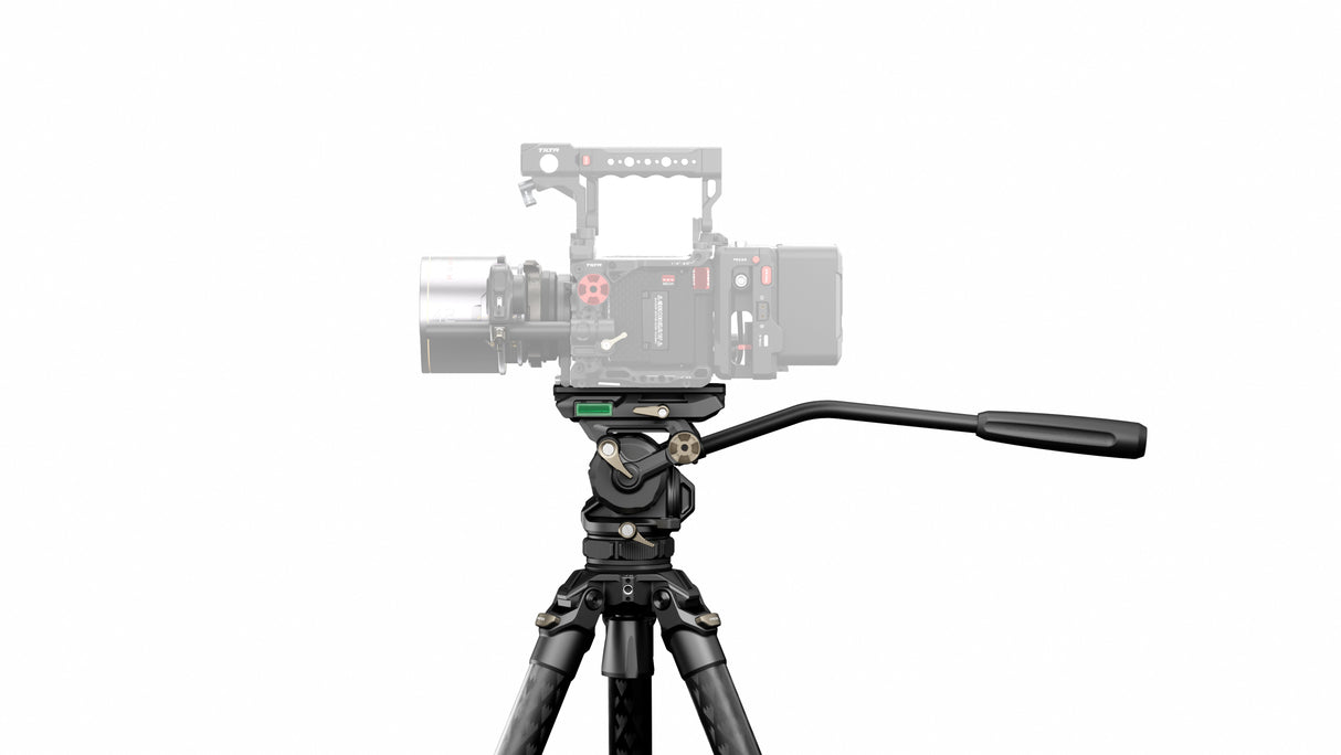 Tilta CT08 75mm Cine Fluid Head with 3-Stage Carbon Fiber Tripod Legs (8KG)