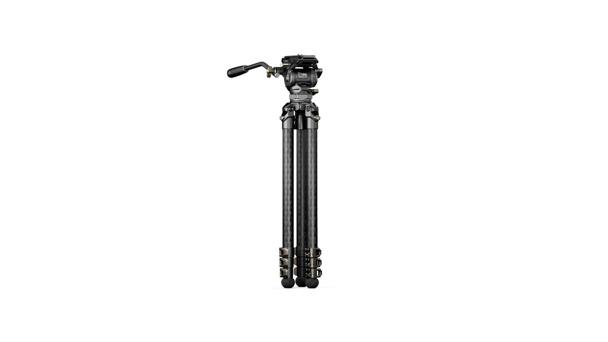 Tilta CT08 75mm Cine Fluid Head with 3-Stage Carbon Fiber Tripod Legs (8KG)