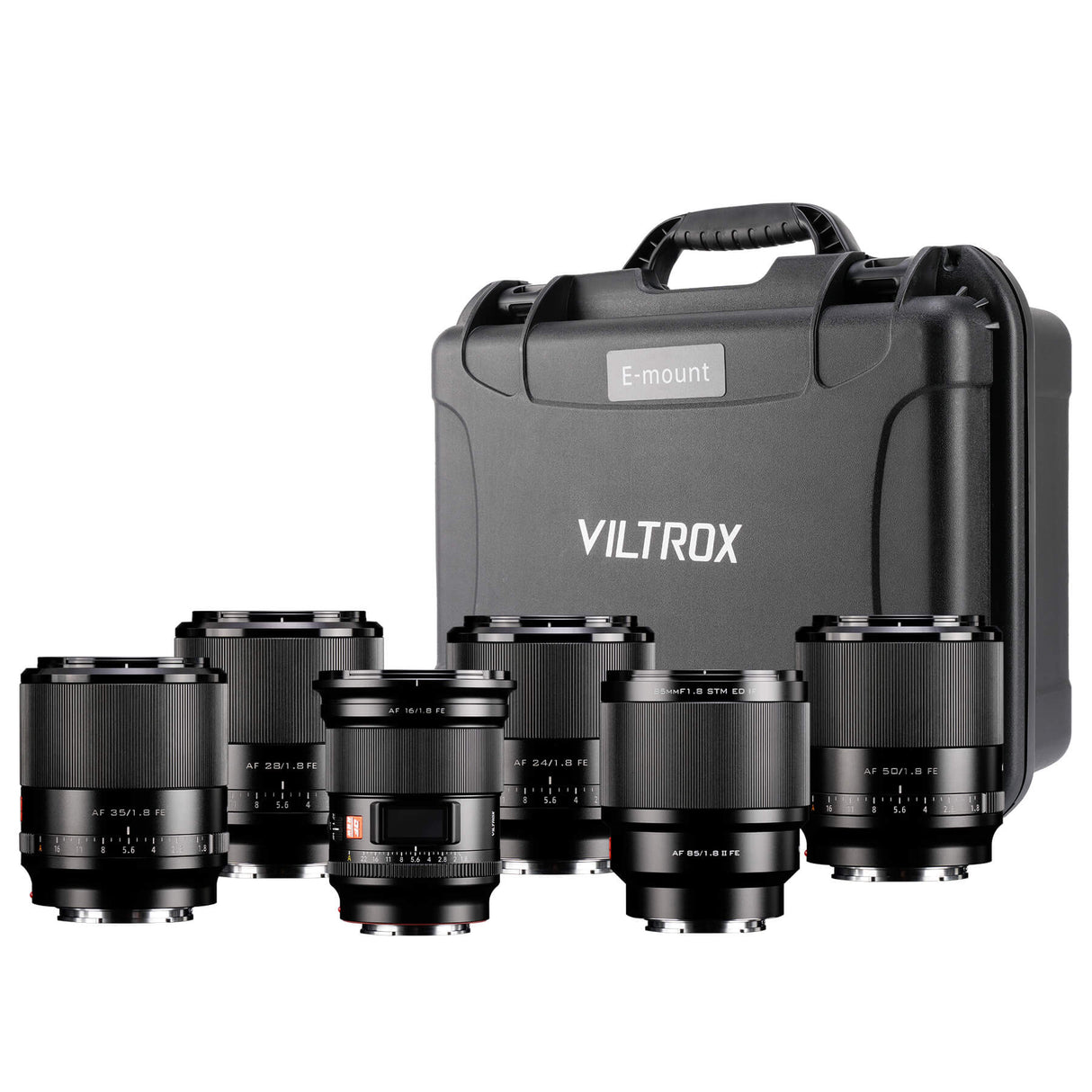 Viltrox AF F1.8 Full-Frame Lenses Kit for Sony E-Mount With Protective Case