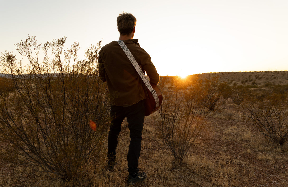 Western Landscape Guitar Strap