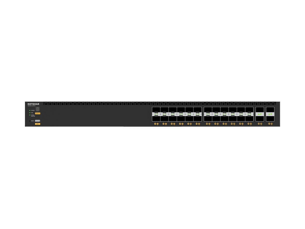 NETGEAR M4350 GSM4328 28-Port 24x1G PoE+ (648W base, up to 720W) and 4xSFP+ Managed Switch
