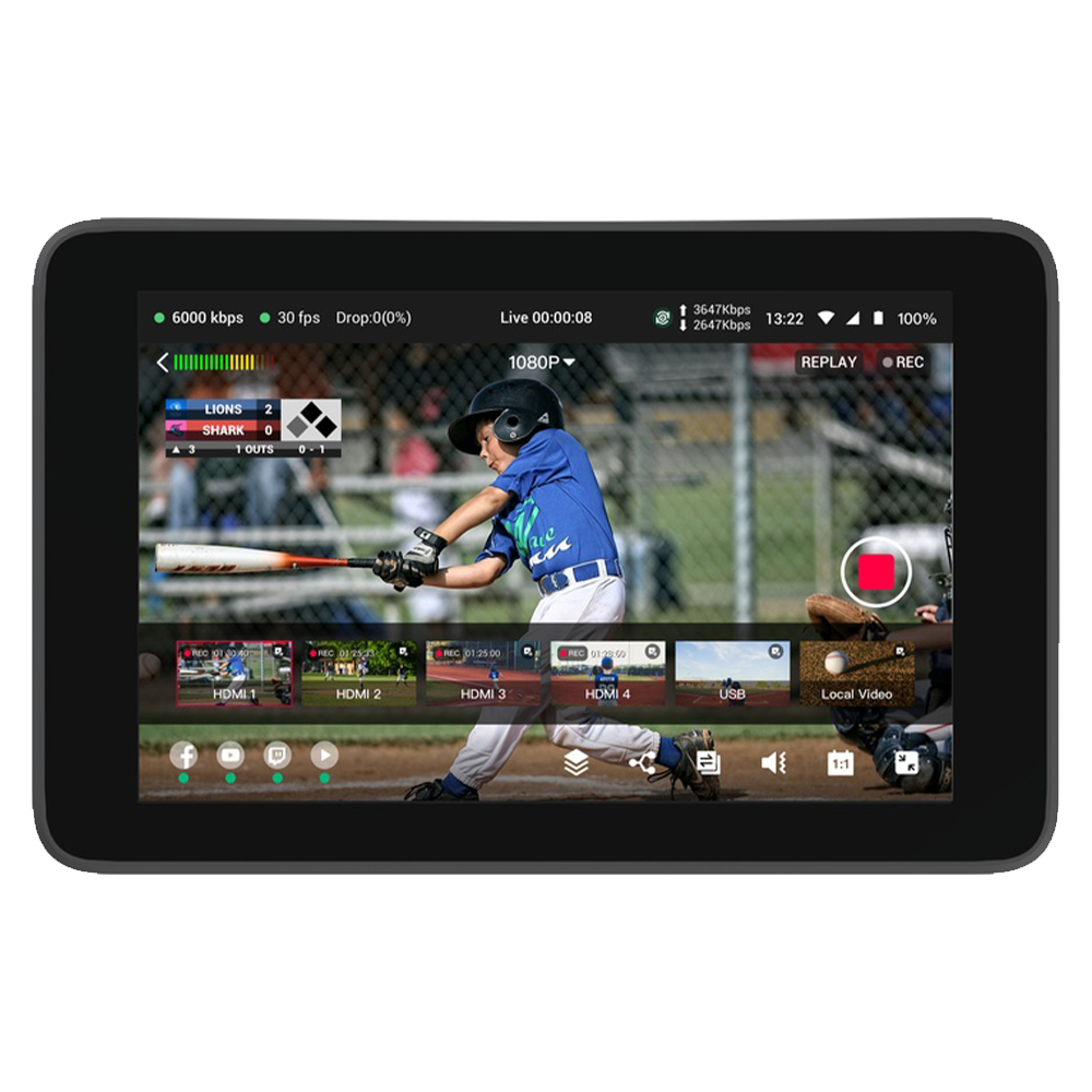 YoloLiv YoloBox Ultra Portable Multi-Camera Encoder / Switcher / Monitor / Recorder in One