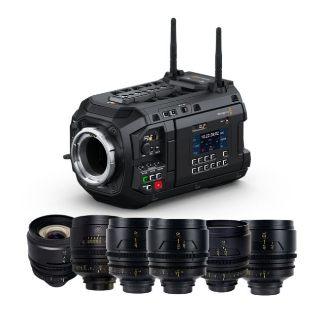 Blackmagic Design URSA Cine 17K 65 Body & Blackwing T-Tuned 6 PL Mount Lens Set + Case (27mm, 37mm, 47mm, 57mm, 77mm, 107mm)