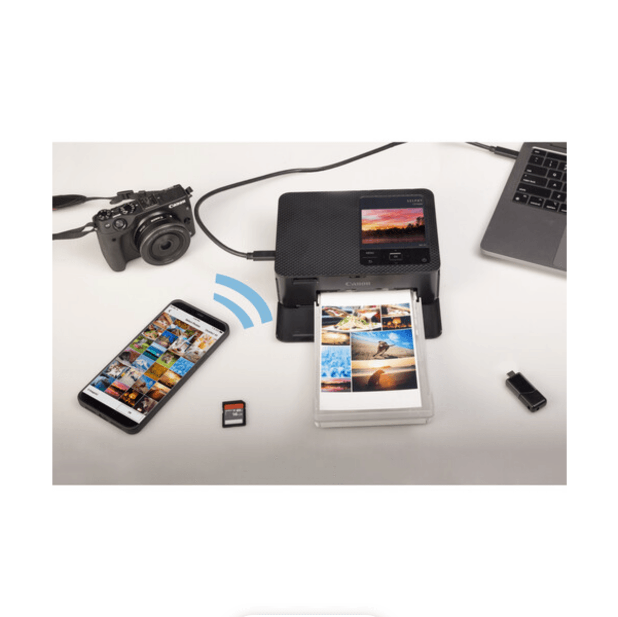 Canon SELPHY CP1500 Wireless Compact Photo Printer (White)