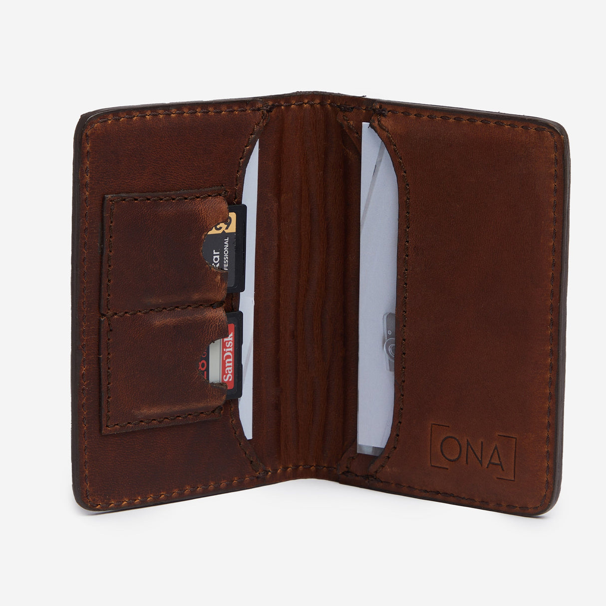 Business/Credit Card Wallet - Antique Cognac