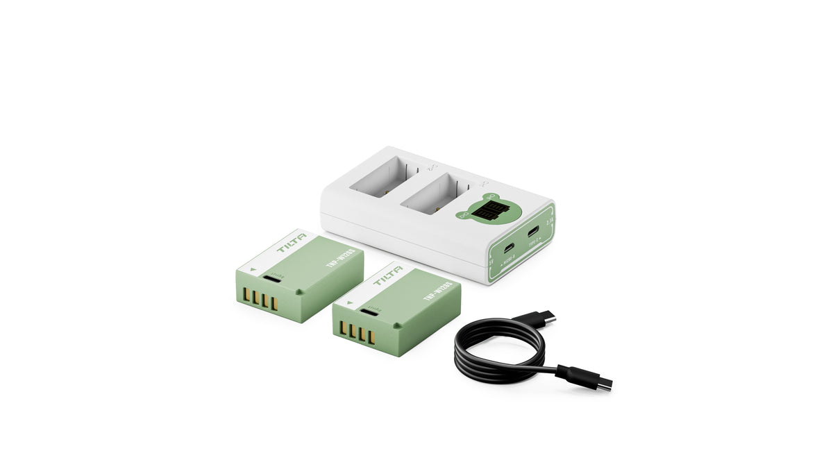 Tilta NP-W126S Charging Station Battery Kit (2 Batteries) - Ash Green (TBC-W126S-A-AG)