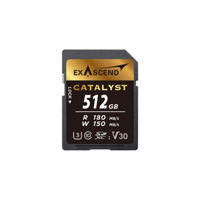 Exascend Catalyst SDXC, UHS-I, V30 512GB Memory Card