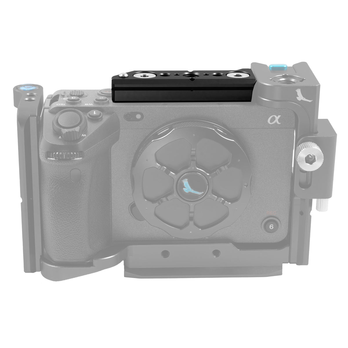 Kondor Blue Sony FX3/FX30/FX2 Top NATO Rail in Raven Black