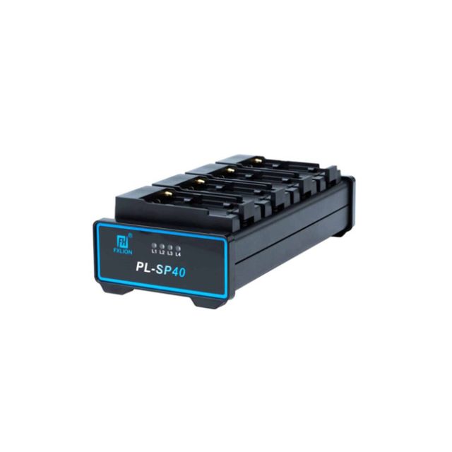 Fxlion 4 CH Charger for Sony NP-F & Panasonic D54 Batteries 8.4V / 1A