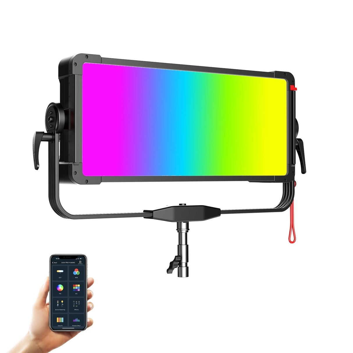 GVM PRO YU600C Led Video Lights Panel Rgb And Bi-Color Studio Light