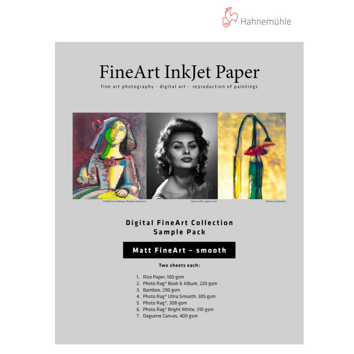 Hahnemuhle Matte Textured Sample Pack - 8.5x11" Sheets