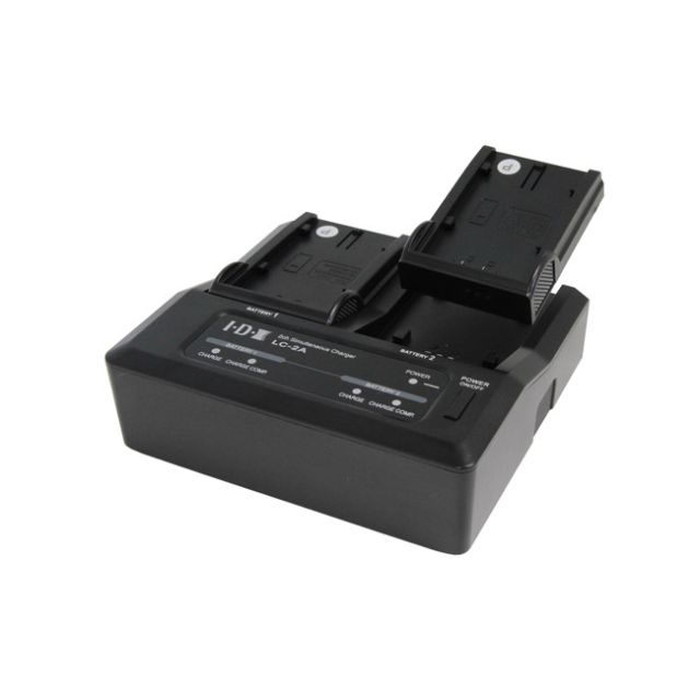 IDX Two-Channel Charger for 7.4V Canon, Panasonic & Sony Batteries