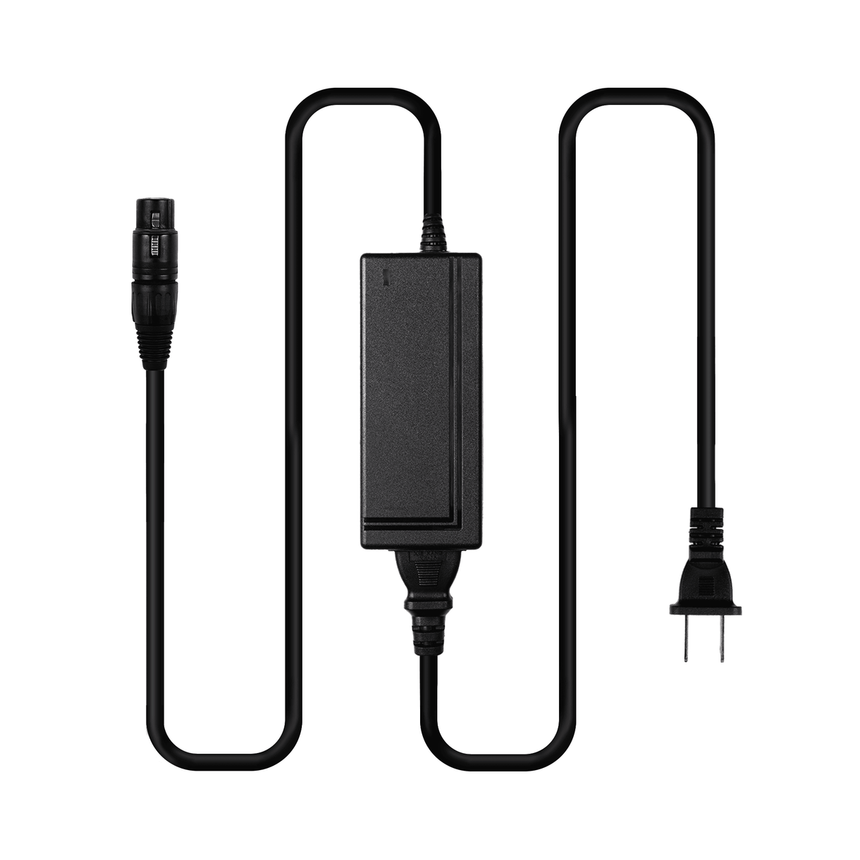 Indipro 12V (6A) AC Power Supply to 4-Pin Female XLR Connector (8')