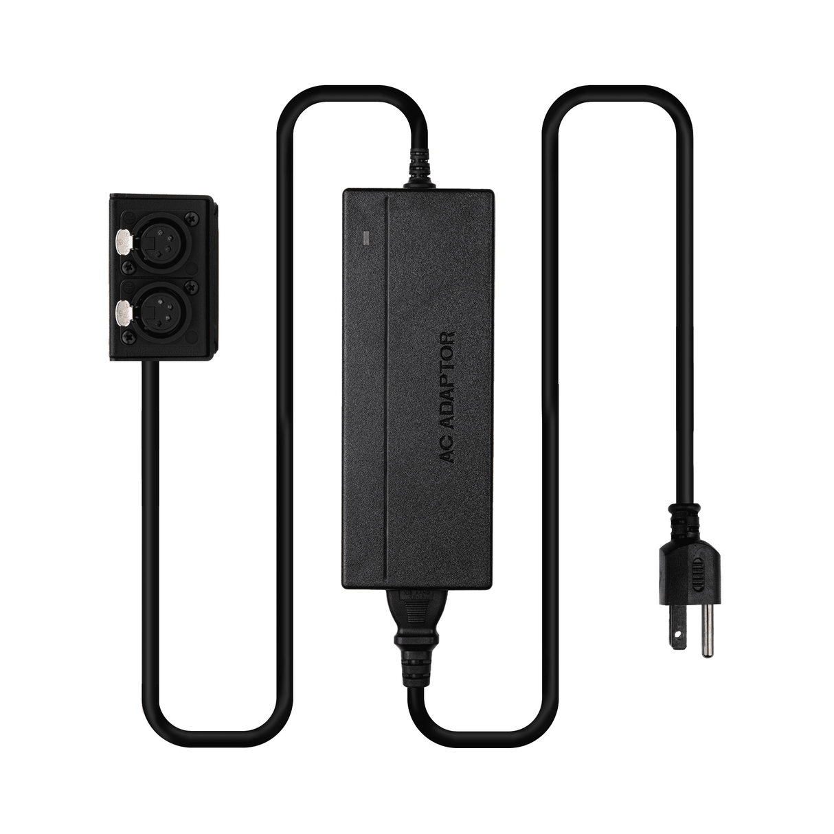 Indipro 15V AC Power Supply to Dual 4-Pin Female XLR Outputs (10A, 10')