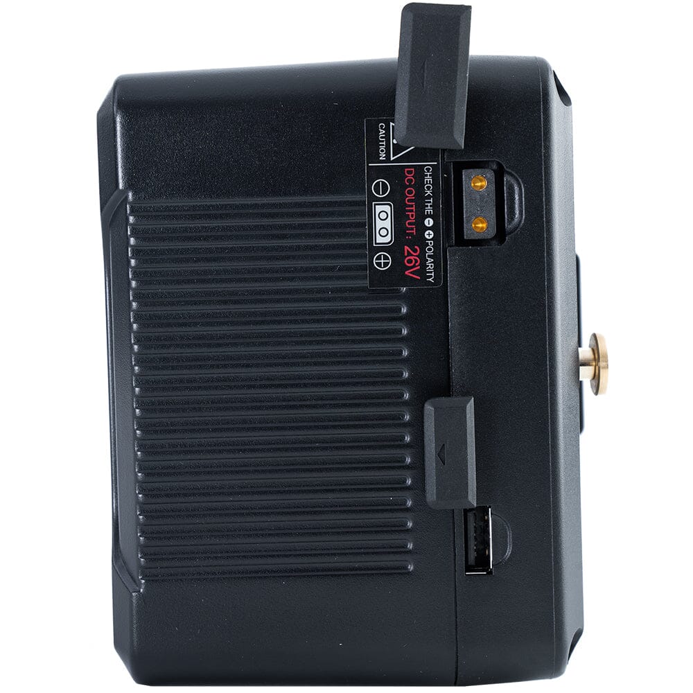 Indipro 2x Micro-Series 26V 265Wh Gold Mount Li-Ion Batteries and 26V Gold Mount Quad Charger Kit