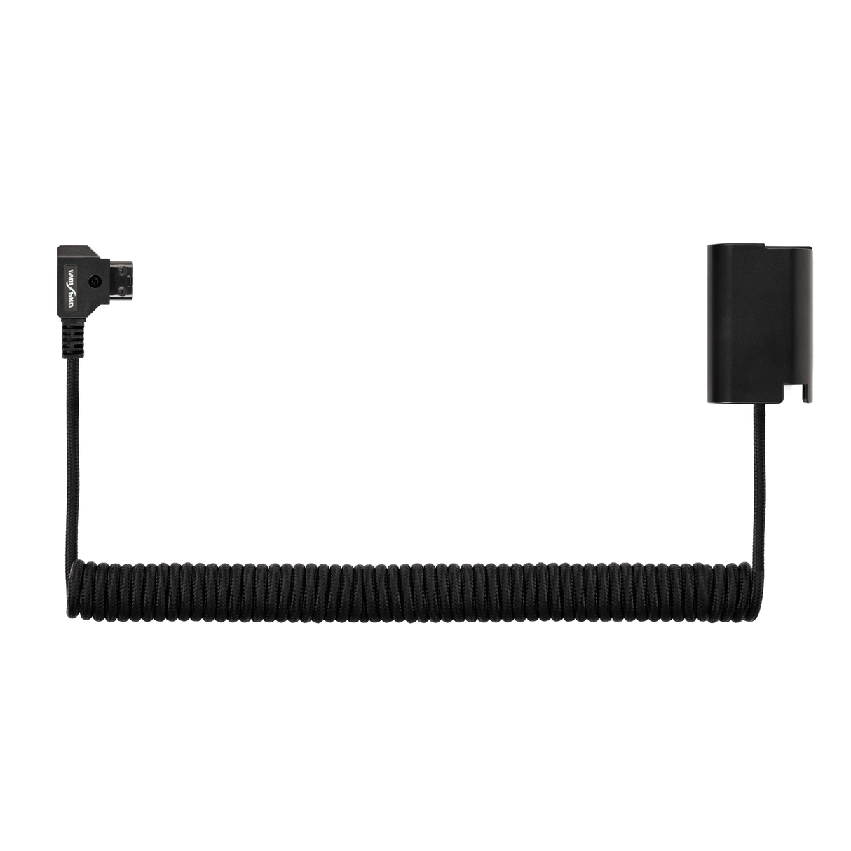 Indipro Braided Coiled D-Tap Power Cable to Panasonic DMW-BLK22 Dummy Battery