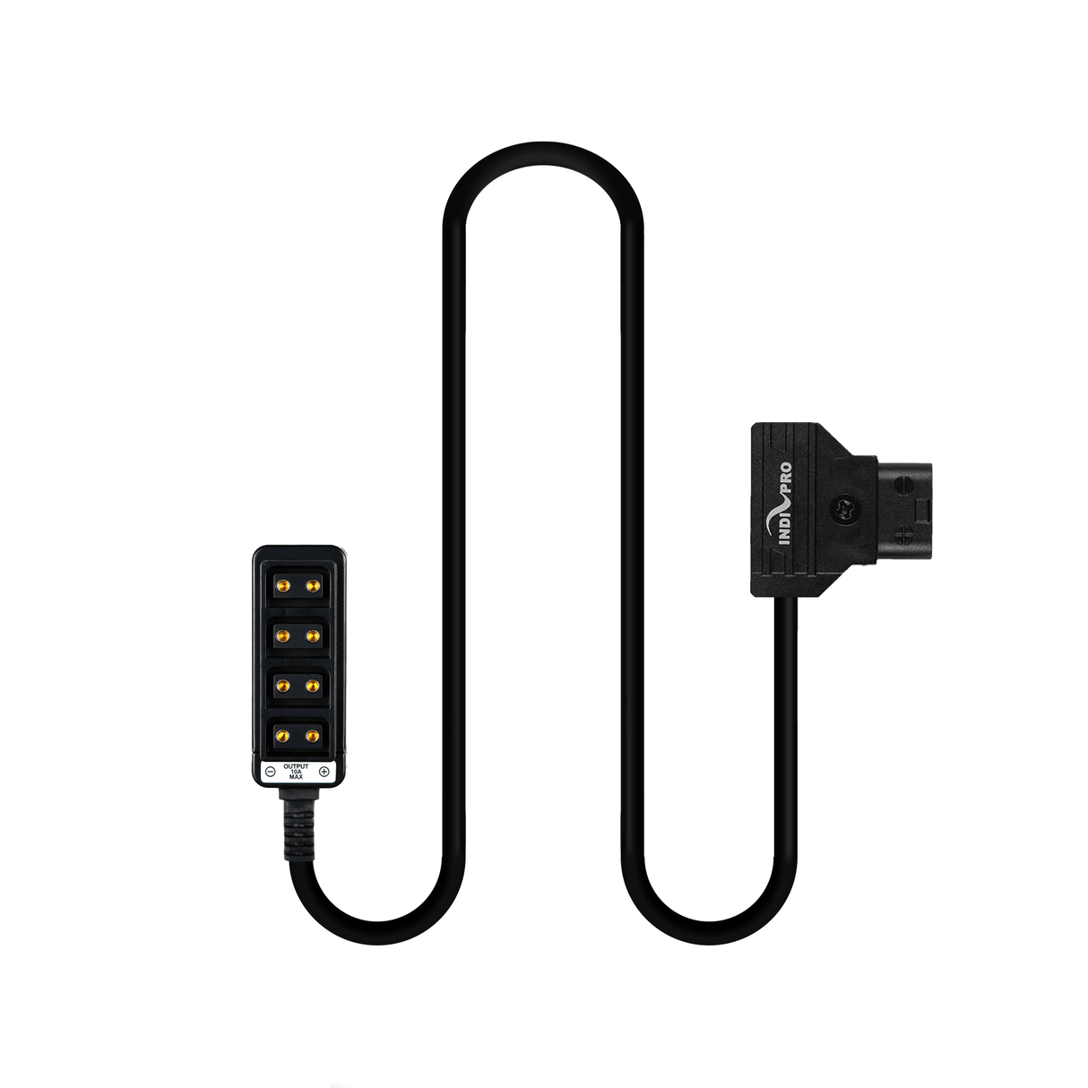 Indipro D-Tap Power Cable to 4x Female D-Tap Outputs (16", Non-Regulated)