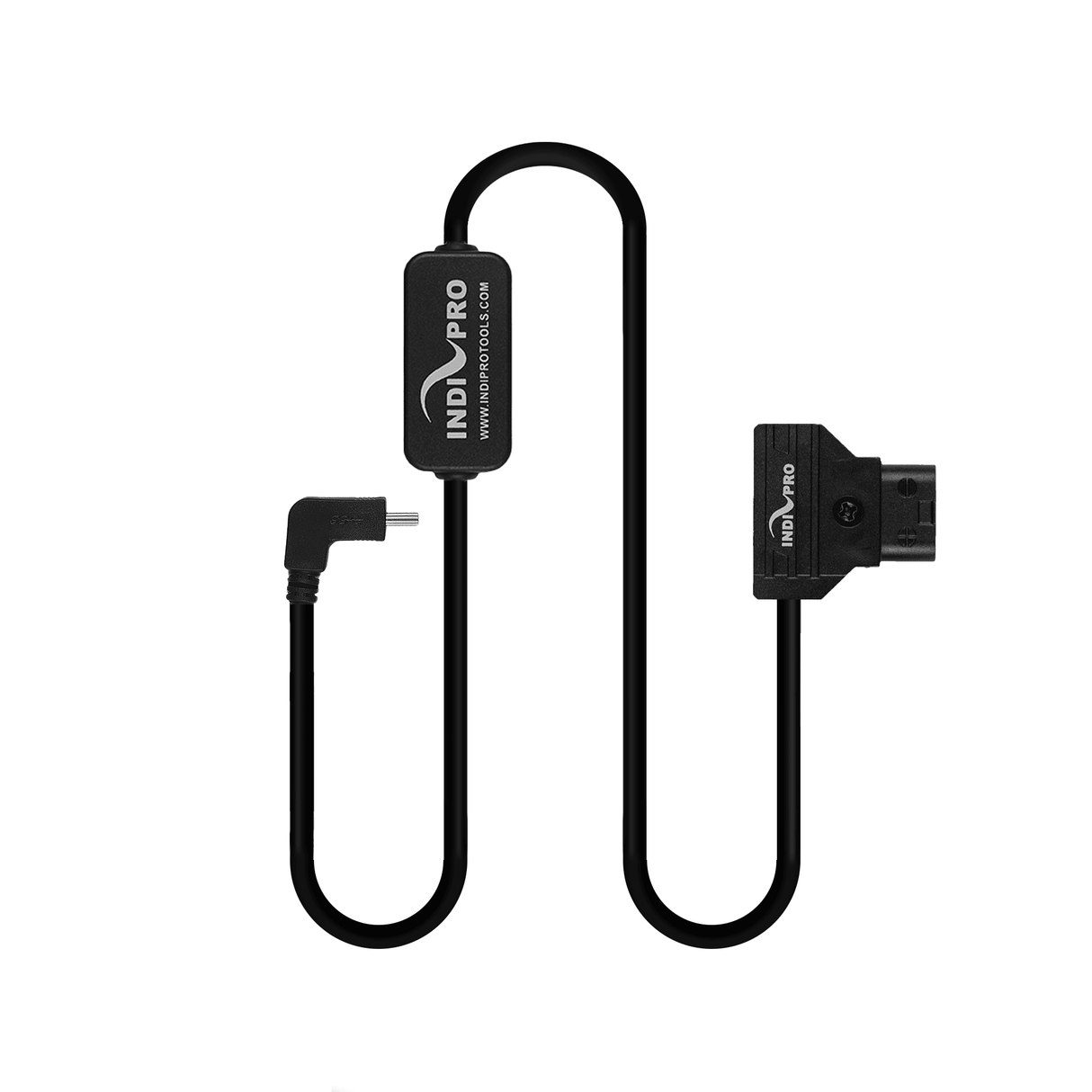 Indipro D-Tap Power Cable to USB Type-C Right-Angle Connector (36"', Regulated)