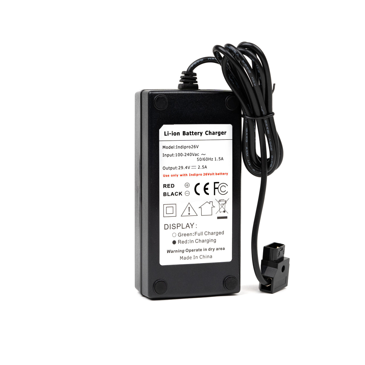 Indipro D-Tap Pro Battery Charger (29.4V, 2.5A)