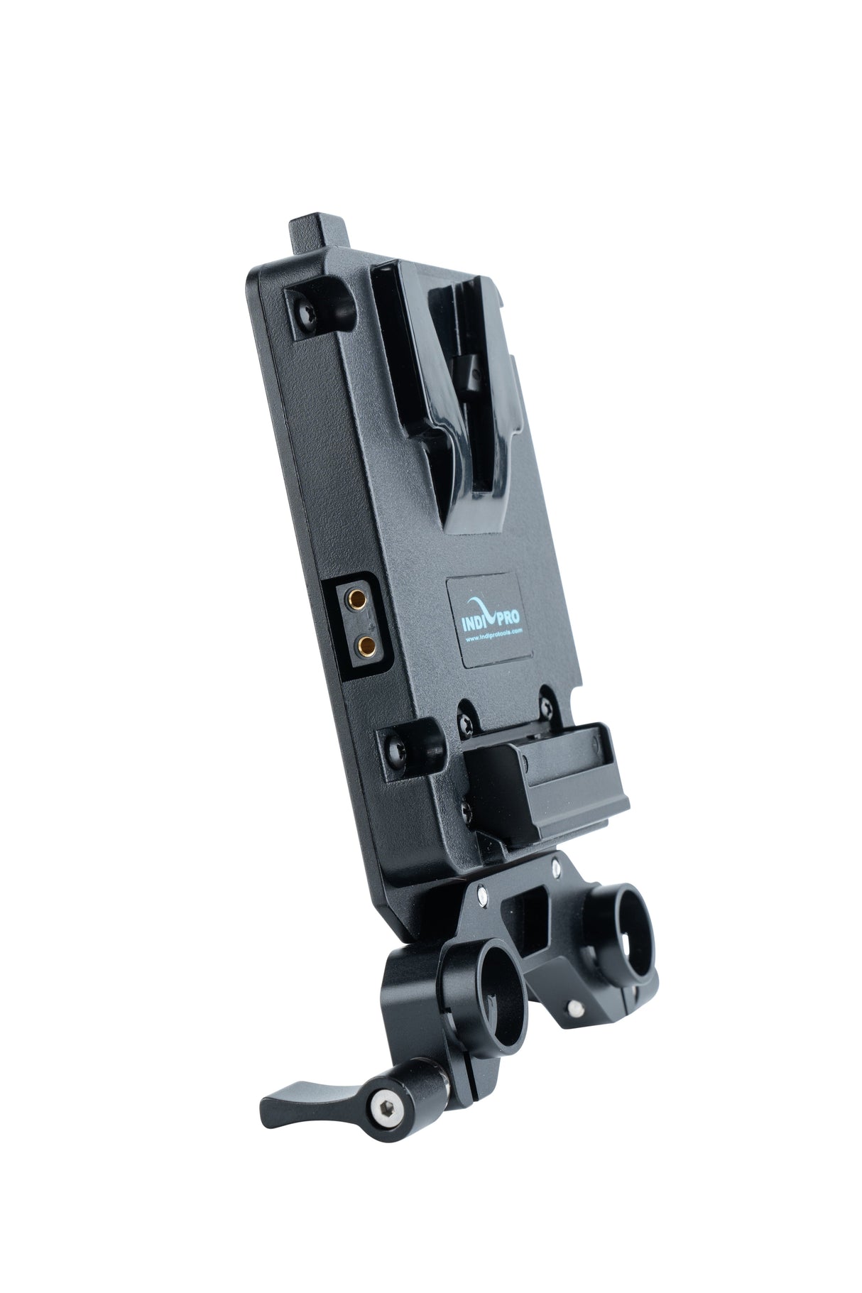 Indipro Mini V-Mount Adapter Plate with 15mm Rod Mount