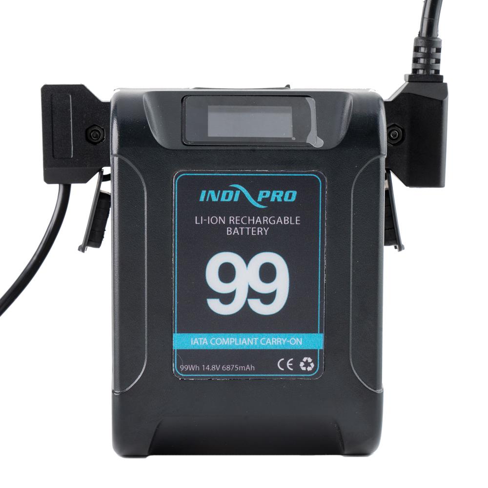 Alpha Series 99Wh Li-Ion V-Mount Battery (Black Color) and D-Tap Pro Charger (2.5A) Kit