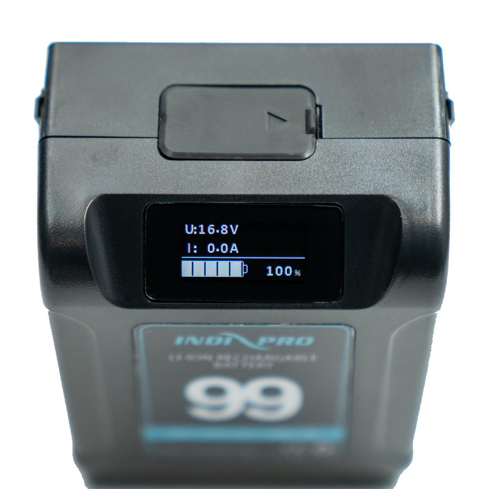 Alpha Series 99Wh Li-Ion V-Mount Battery (Black Color) and D-Tap Pro Charger (2.5A) Kit