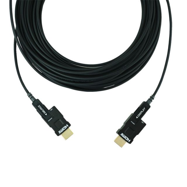 OptoLink 15M HDMI 2.0 Fixed-End Type Active Optical Cable (LSZH)
