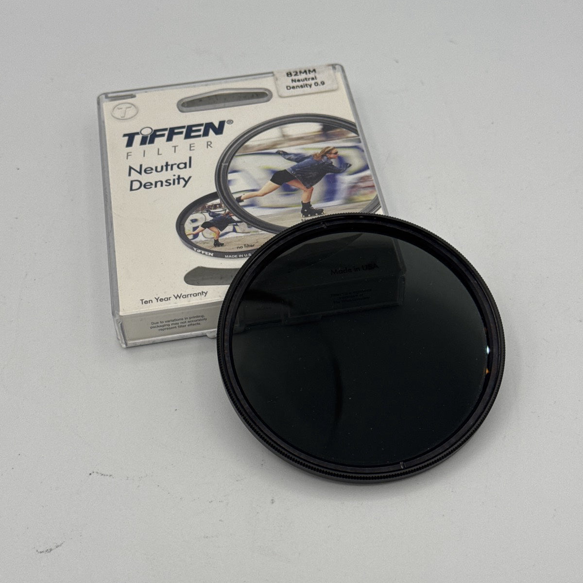 Used Tiffen 82mm Neutral Density 0.9 Filter