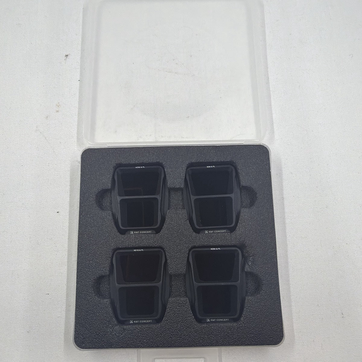 Used K&F Concept Drone ND Filter Kit (ND8/ND16/ND64/ND256 & PL, 4-pack)