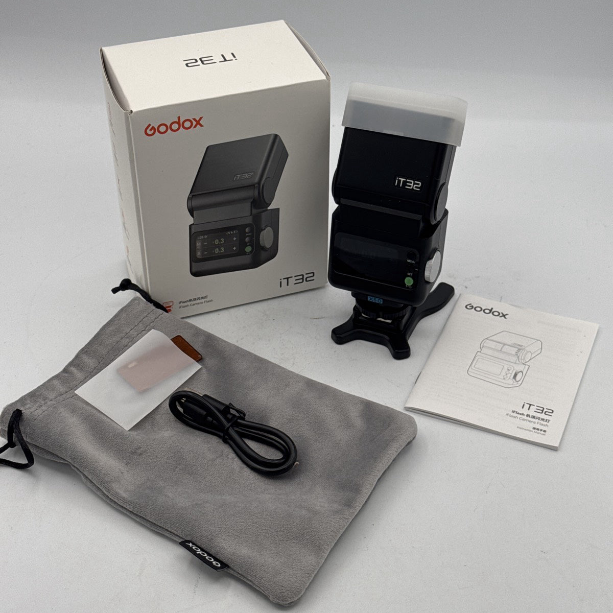 Used Godox iT32 with X5 O Olympus Trigger Flash