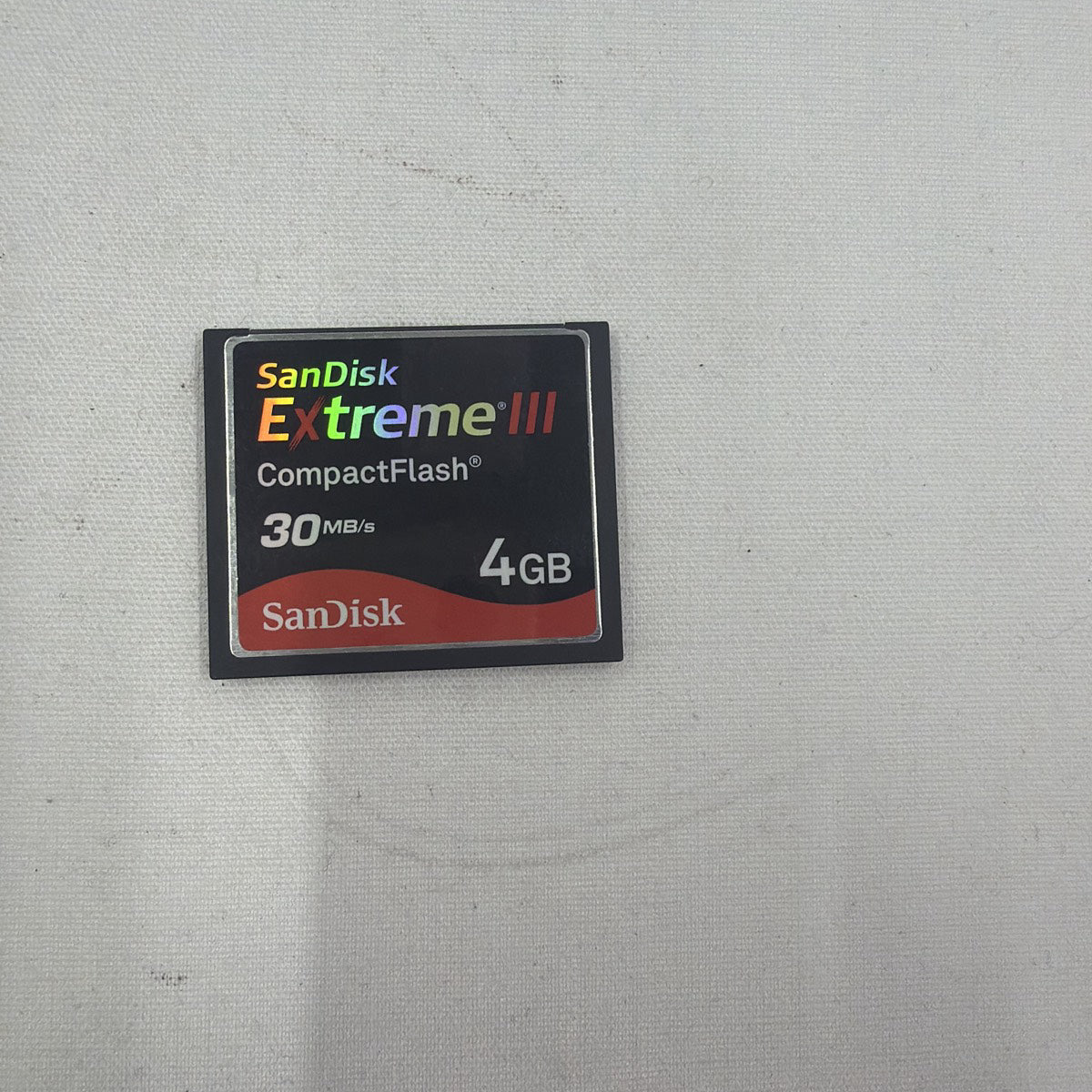 Used SanDisk Extreme III CompactFlash 4GB