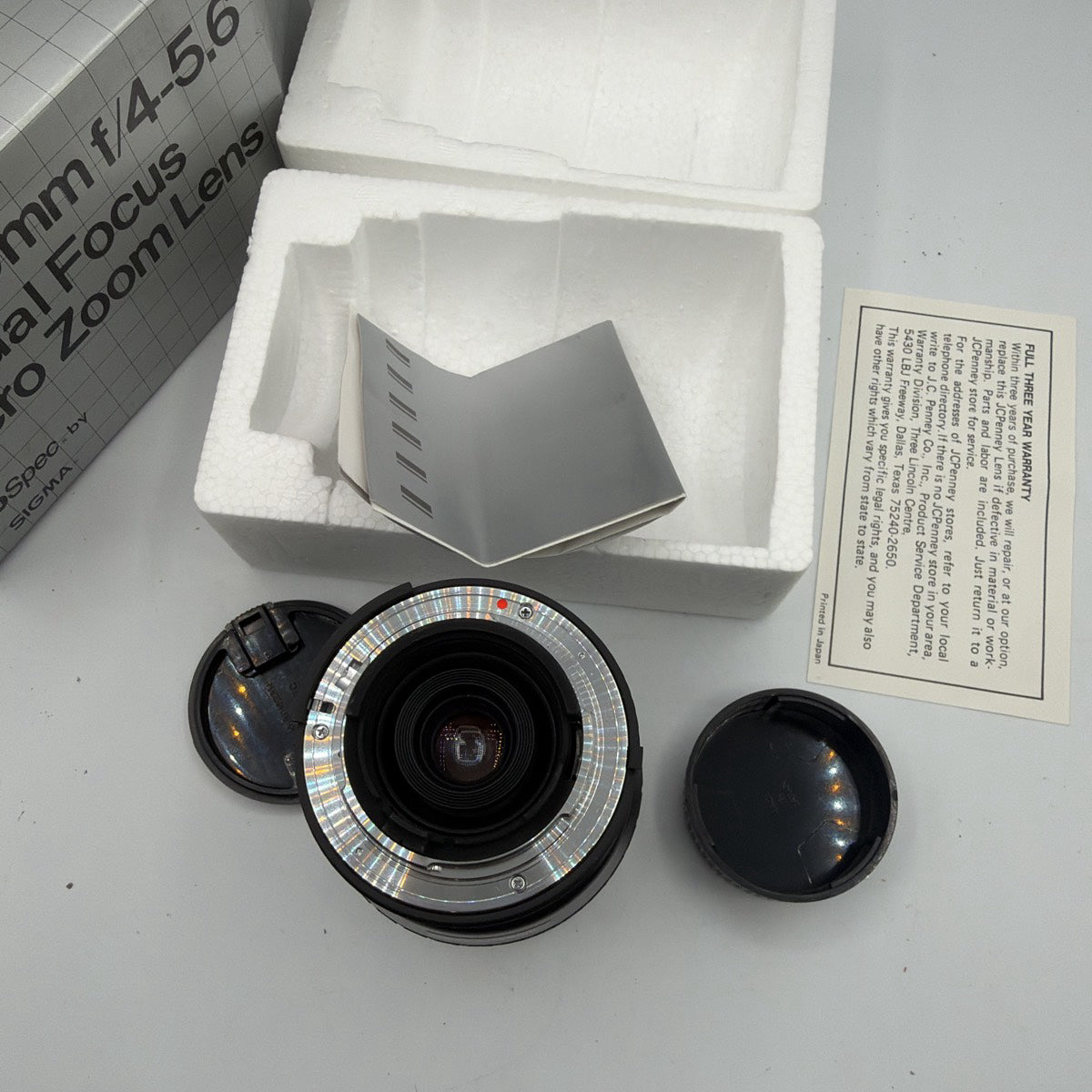 Used Sigma ProSpec 70-210mm f/4-5.6 Manual Focus Macro Zoom Lens
