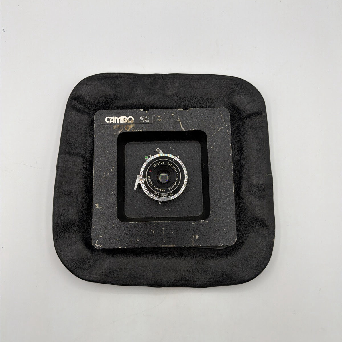 Used Schneider-Kreuznach Angulon 90mm f/6.8 on Cambo SC Lensboard