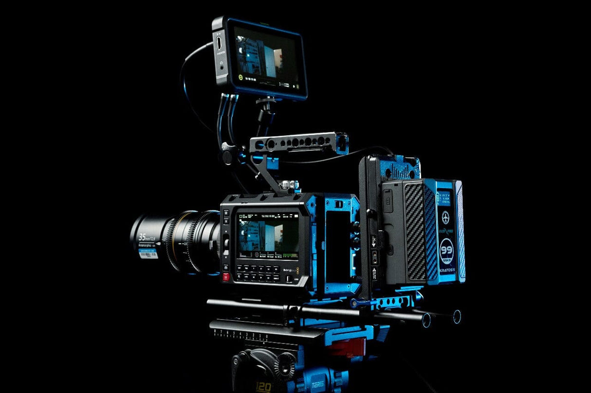 Indipro Power Bundle with 15mm V-Mount Plate for Blackmagic PYXIS (Kratos 99Wh, D-Tap Charger, V-Mount Plate for PYXIS)