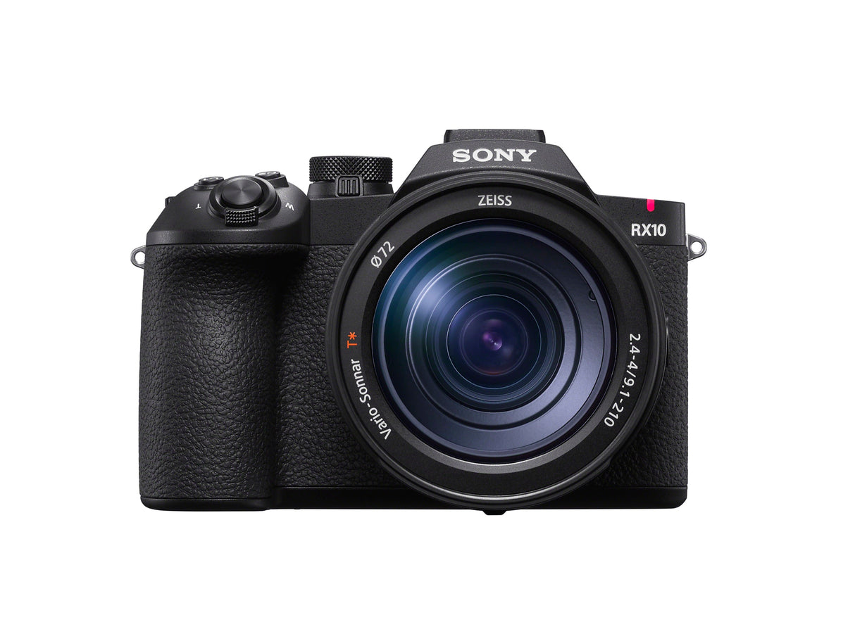 Sony RX10 V front view with 24-600mm ZEISS Vario-Sonnar T* lens