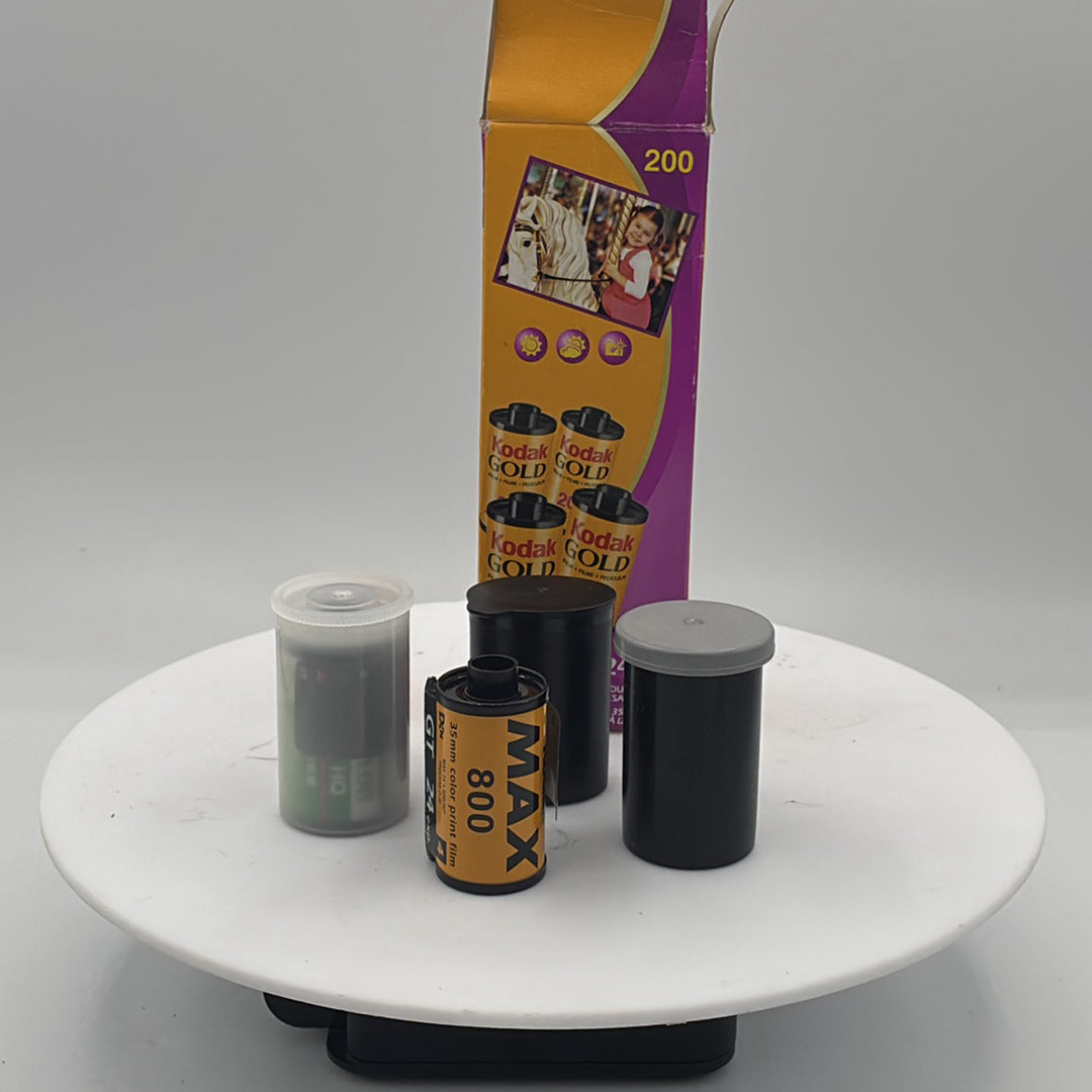 Used Gold 200 35mm Color Print Film (4-roll pack) + Kodak Max 800 roll