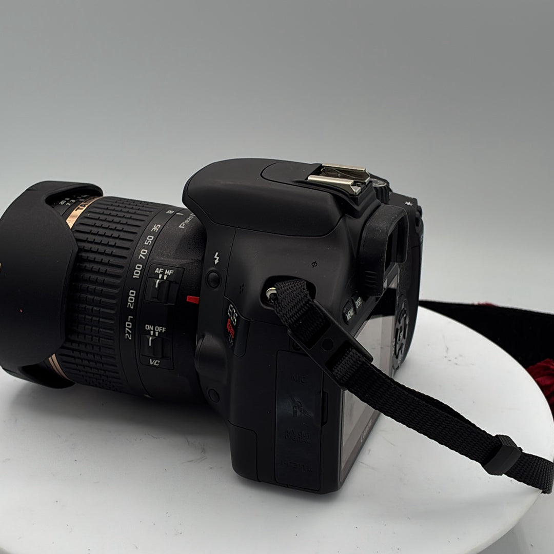 Used Canon EOS Rebel T2i w/ Tamron 18-270mm Lens Camera