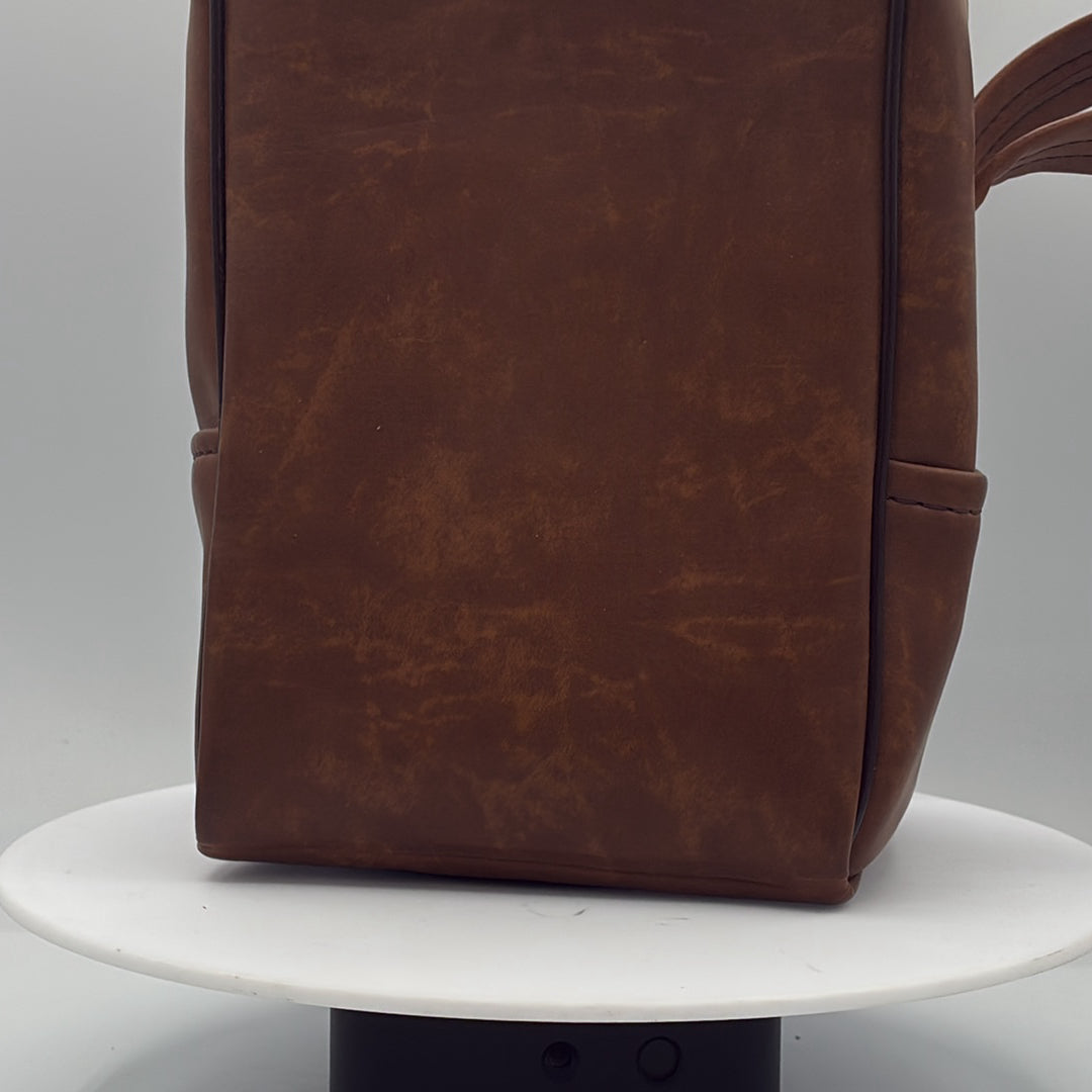 Used Unknown Brand Brown Leather Camera Bag