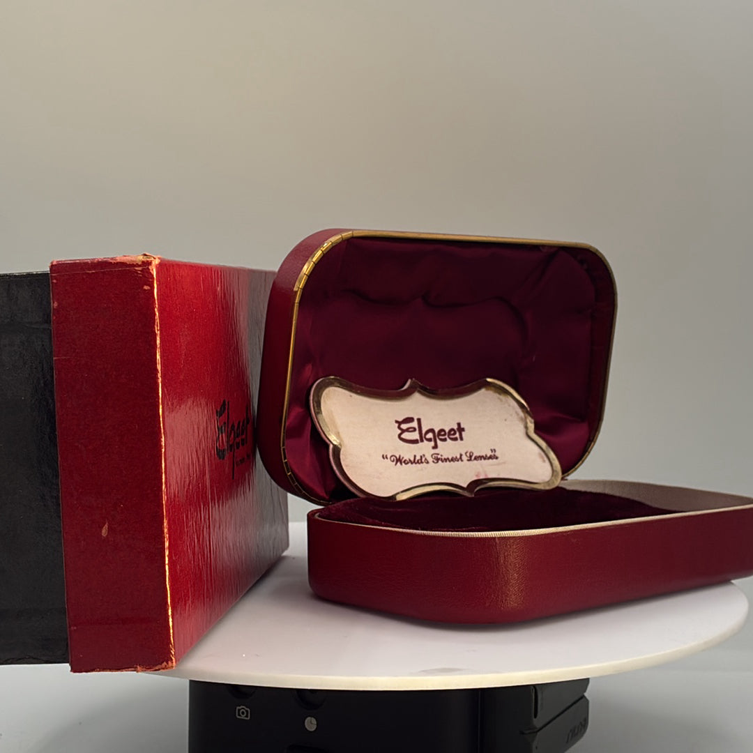 Used Elgeet lens case (empty presentation case, no lens)