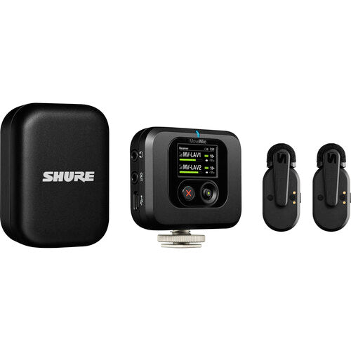 Shure MoveMic Two Clip-On Microphone Receiver Kit