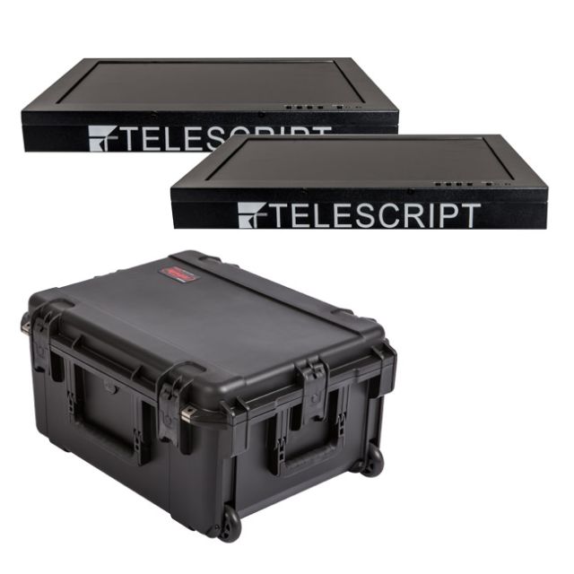 Telescript Two 15" High Bright Monitors with Case