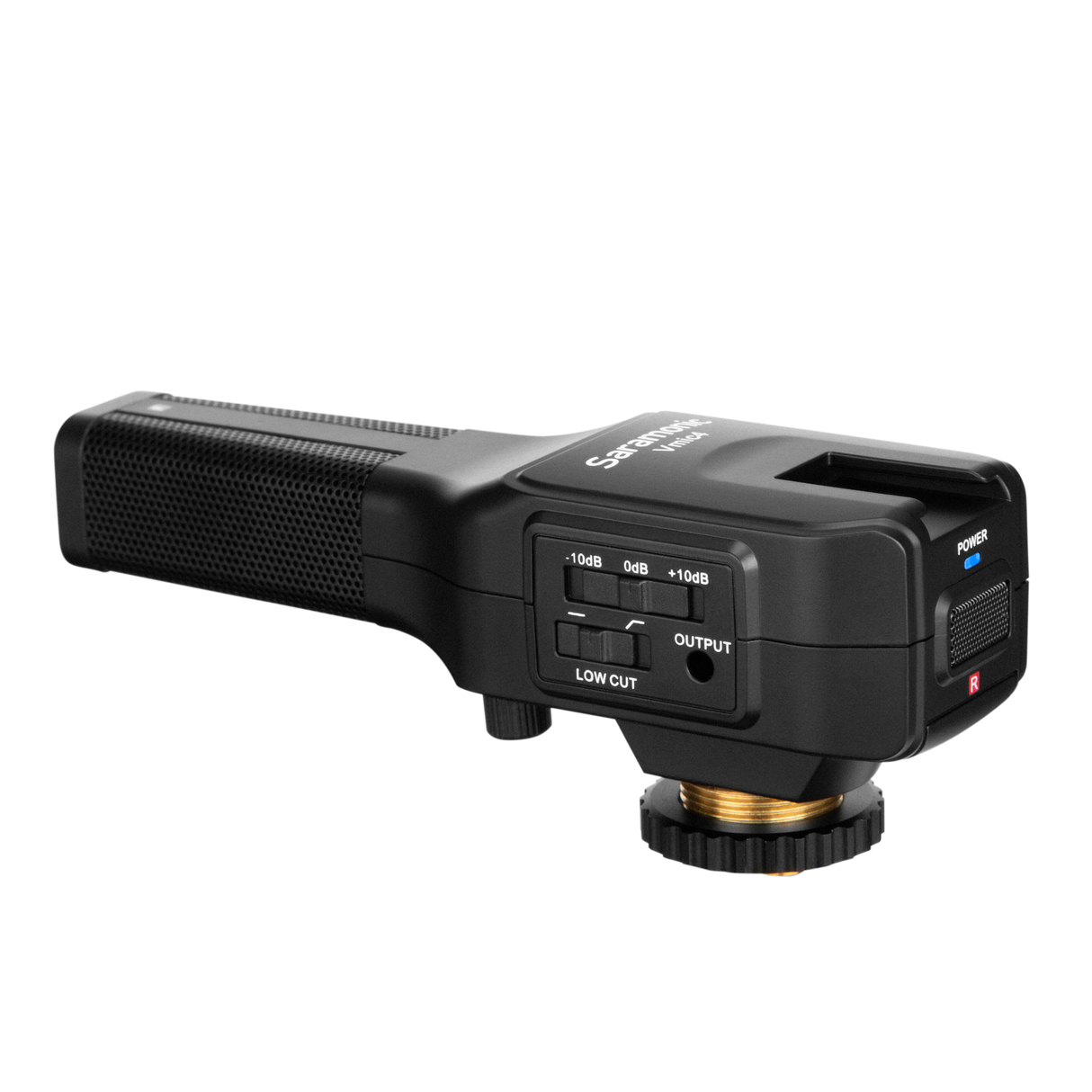 Vmic4 Dual-Capsule AAA-Powered On-Camera Mic w/ HP Out, Mic In, Furry Windscreen, TRS & TRRS Cables