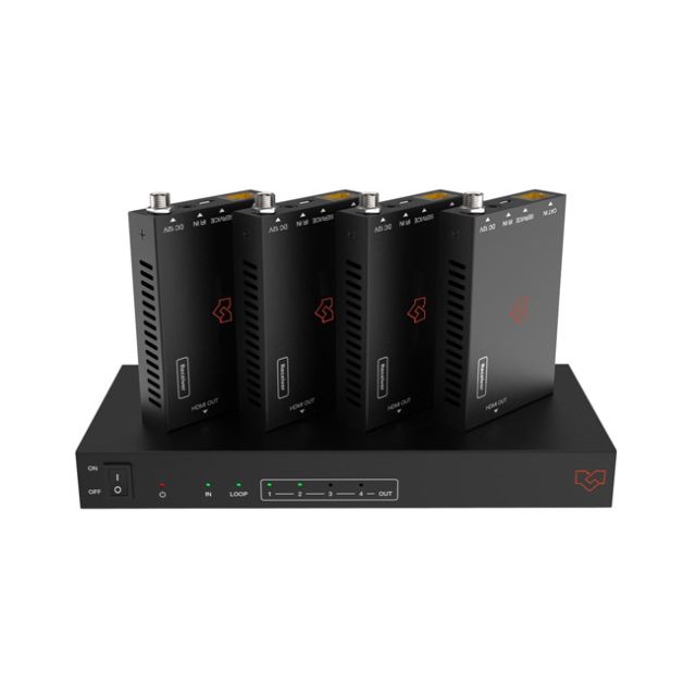 VigilLink 1x4 HDMI 2.0 Distribution Amplifier over CAT (60m, 18Gbps)