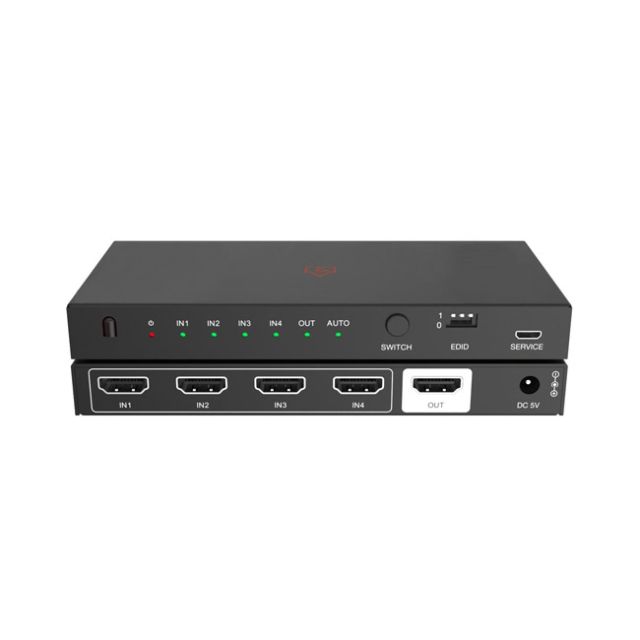 VigilLink 4x1 HDMI Switch with EDID (48Gbps)