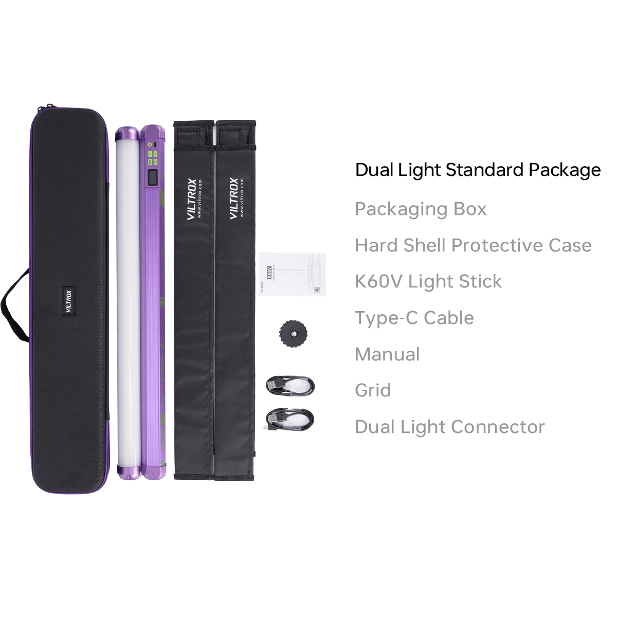 Viltrox K60V RGB Light Stick -Neon Purple