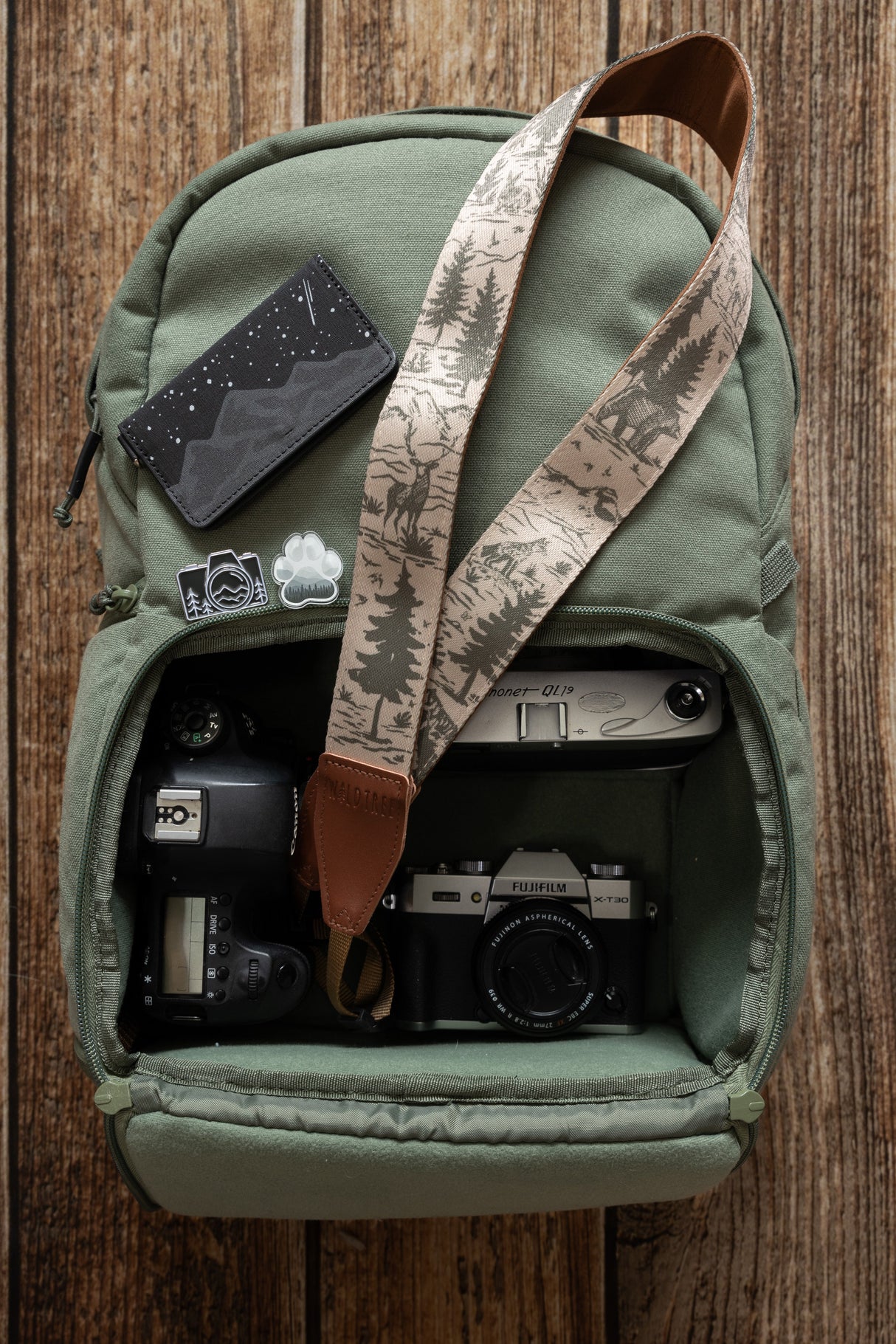 Woodland Landscape Camera Strap