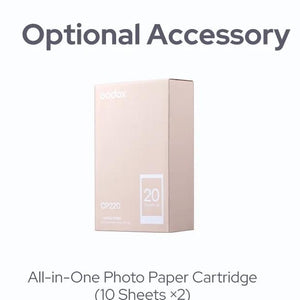 Godox CP220 All-in-One Photo Paper Cartridge for P100 (2-Pack, 20 Sheets)