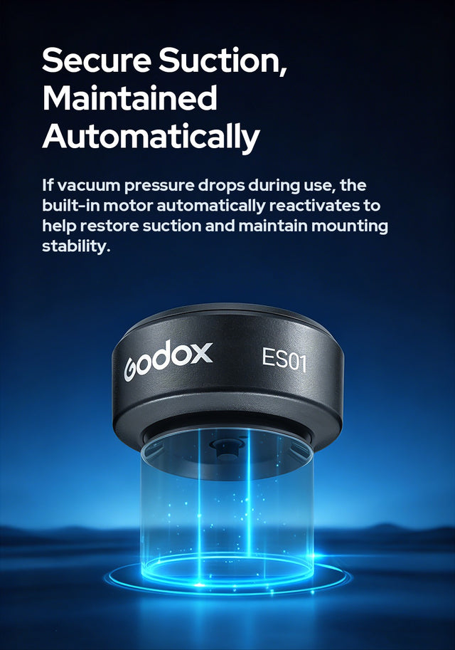 Godox ES01 Motorized Suction Cup Mount — unit