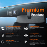 Rexing DT2 Dual Channel 1080p Front and Rear Dash Cam (Open Box)